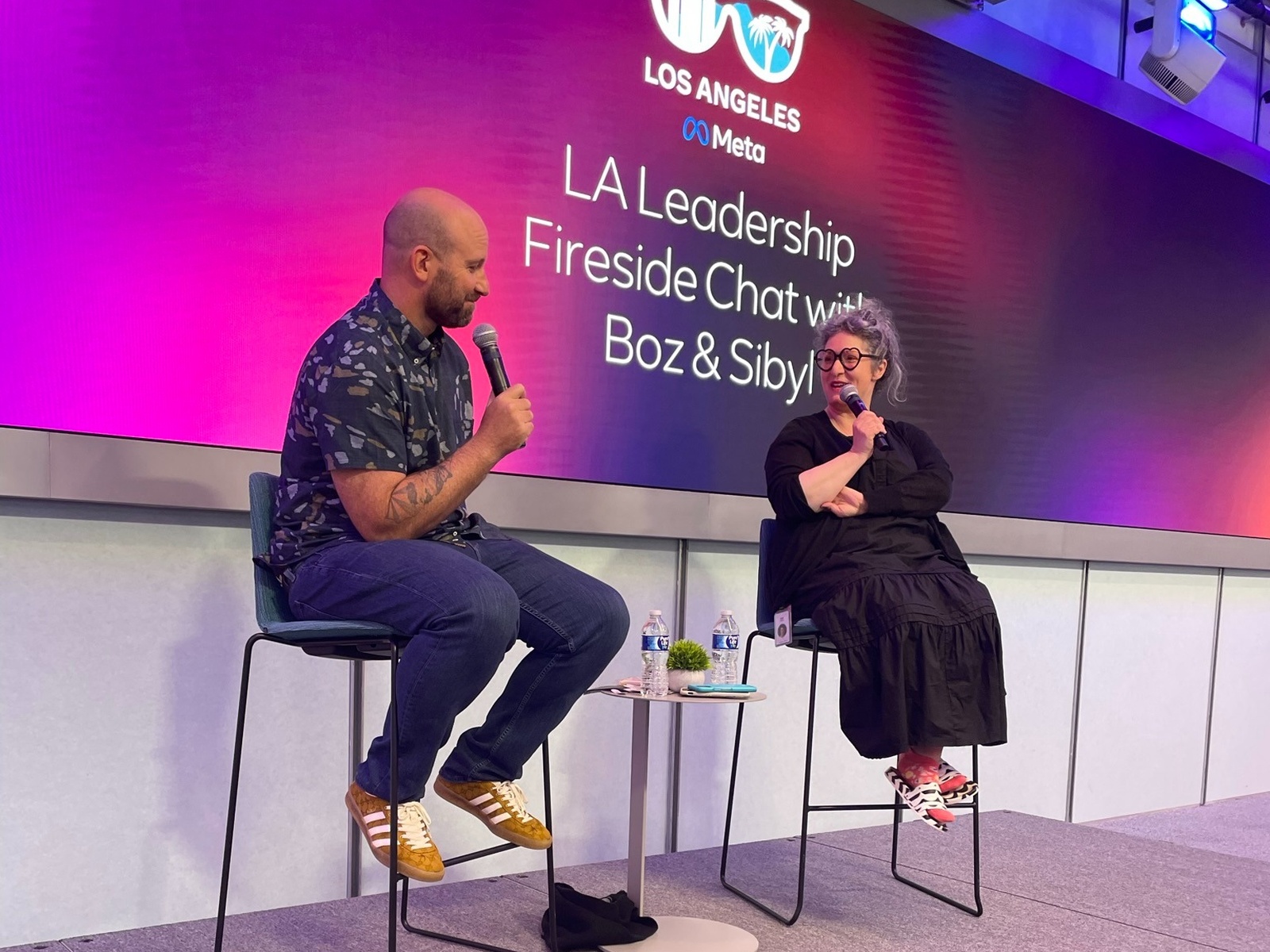 Leadership fireside chat at Meta LA