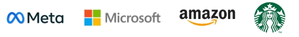 Meta, Microsoft, Amazon, and Starbucks Coffee Company